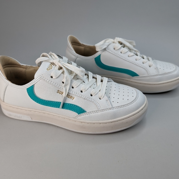 SUPERDRY Vegan Basket Low Top Trainers Shoes Size 8 - Picture 3 of 9